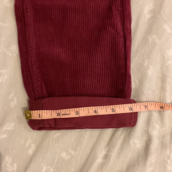 NWT Burgundy corduroy high-rise “mom” pants BDG Urban Outfitters - Picture 8 of 12